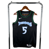 Regata NBA Minnesota Timberwolves Retrô Nike Authentic Edwards 5 - Preta