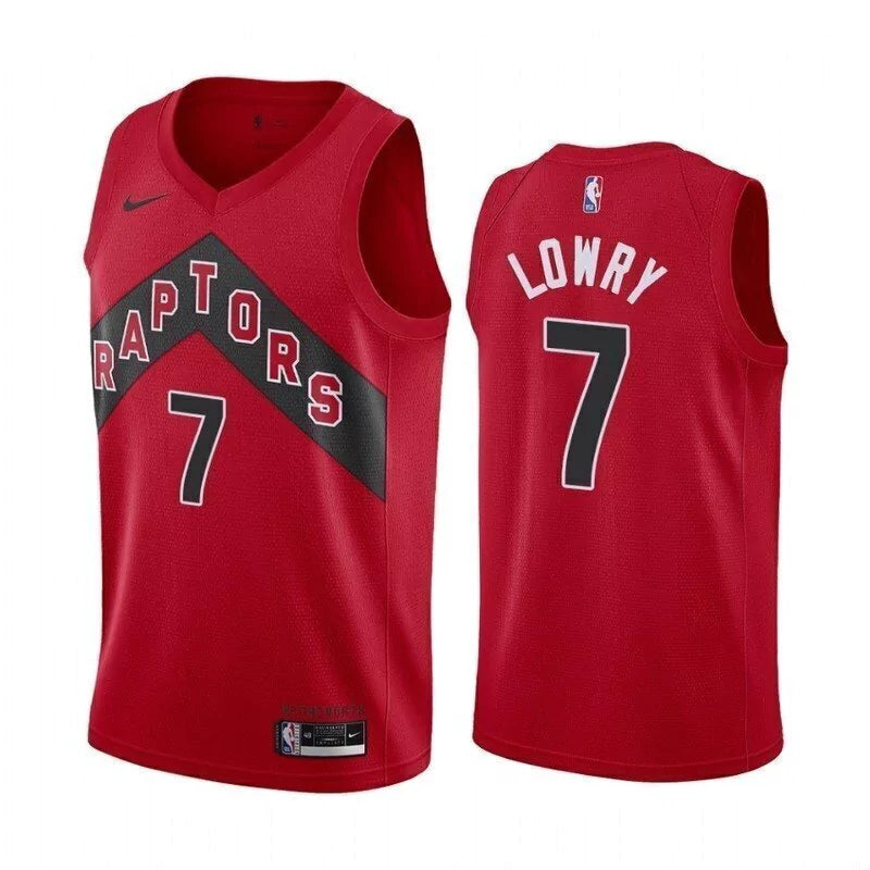 Regata NBA Toronto Raptors Icon Edition 20/21 Nike Swingman Authentic Lowry 7 - Vermelha