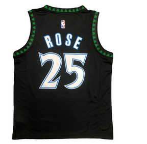 Regata NBA Minnesota Timberwolves Retrô Nike Authentic Rose 25 - Preta